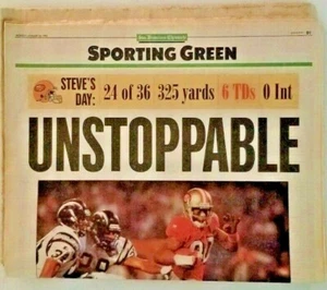 SAN FRANCISCO 49ERS - UNSTOPPABLE - SUPERBOWL WINNER! 1.30.1995 S.F. Chronik - Bild 1 von 10