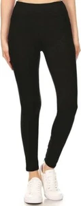 Women's Full Ankle Length Leggings Low Waist Stretch Pants Yoga Gym Summer - Picture 1 of 15