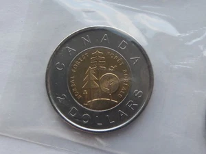 2011 Canada Boreal Forest 2 Dollar Coin BU in Mint Cello Packaging  SB5861 - Foto 1 di 2