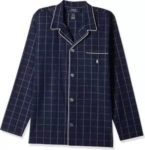 Polo Ralph Lauren - Pijama a Cuadros para Hombre Camisa para Dormir Prendas para Dormir Azul Marino - Talla XL - Imagen 1 de 3