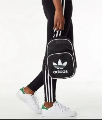 Adidas Originals Santiago Black White Mini Bag  Makeup School Lunch Bag #I 0-1 - Image 1 of 4