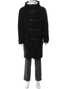 THE KOOPLES Mens Duffel Toggle Coat Black Large / 44 - Picture 1 of 4