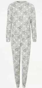 Ladies Disney Dumbo Green Warm Soft Knit Pyjamas 8-10 12-14 Long Sleeve stretch - Picture 1 of 5