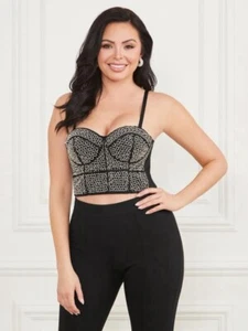 🖤 Neu Marciano Zoe Bustier Top Jet Black Multi Gr. 34 XXXS 🖤 - Bild 1 von 4