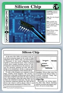 Silicon Chip #21.14 - Earth & Us - Treasures Of The Earth Grolier Card - Picture 1 of 1