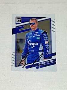 Ryan Preece signed 2022 DONRUSS NASCAR CUP TRUCK XFINITY SHR TEAM OPTIC #41 card