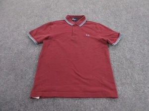 Fred Perry Shirt Adult XS Red Stretch Golf Polo Classic Logo Preppy Casual Mens - Picture 1 of 10