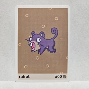 Pookiemoot Ratrat #19 Rattata Parody Card Fan Art Derpy - Picture 1 of 1