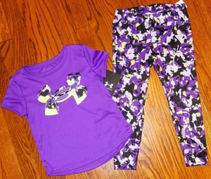 UNDER ARMOUR AUTHENTIC TODDLERS GIRLS ORIGINAL BRAND NEW 2Pc SET Size 4T, NWT - Picture 1 of 4