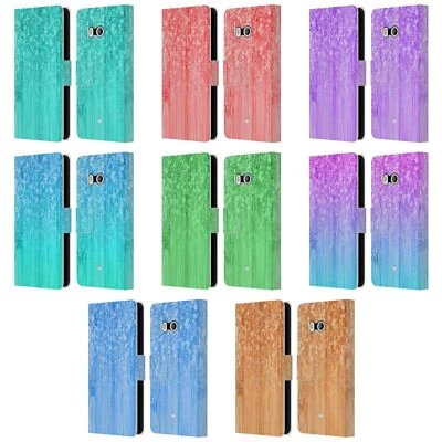 OFFICIAL PLDESIGN SPARKLY BAMBOO LEATHER BOOK WALLET CASE FOR HTC PHONES 1 - Image 1 of 4