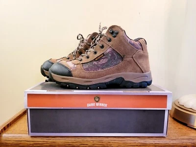 Game Winner Hunting Boots Realtree Camo Run N Gun Boys Size 6D (YFWGWFS1031) - Image 1 of 4