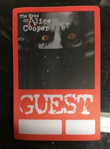 Alice Cooper 2003 Eyes of Alice Cooper cloth backstage pass - GUEST - Picture 1 of 2