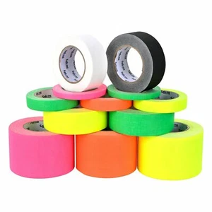 Fluorescent Gaffer Cloth Tape Blacklight Fluorescent Neon Cloth Tape Waterproof - Picture 1 of 27