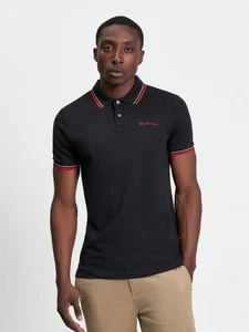 Ben Sherman Signature Polo Short Sleeve Black 1012790 - Picture 1 of 2