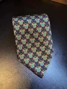 Hermes Herren Schal Krawatte 100% Seide - Bild 1 von 7