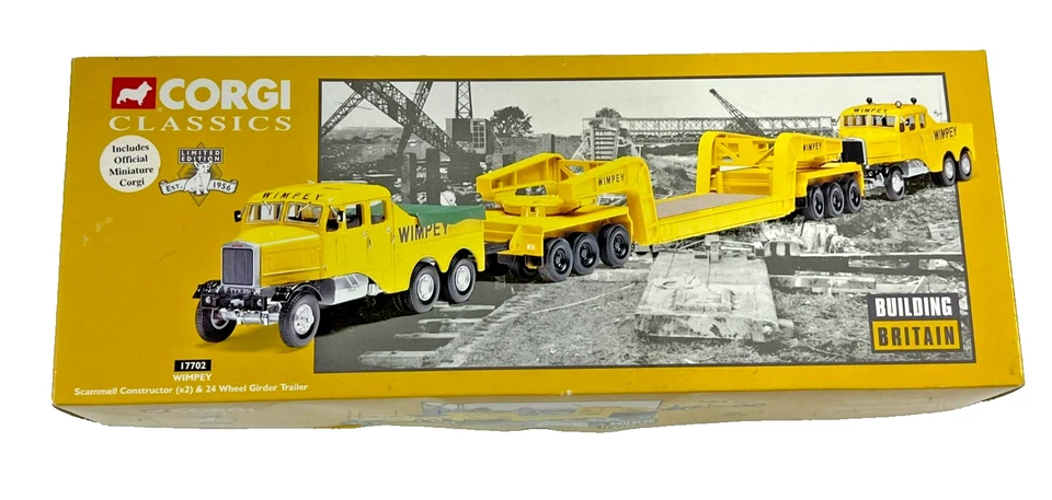 Corgi 17702 Heavy Haulage 1:50 Scale WIMPEY BUILDING BRITAIN SET Boxed RARE - Image 1 of 4