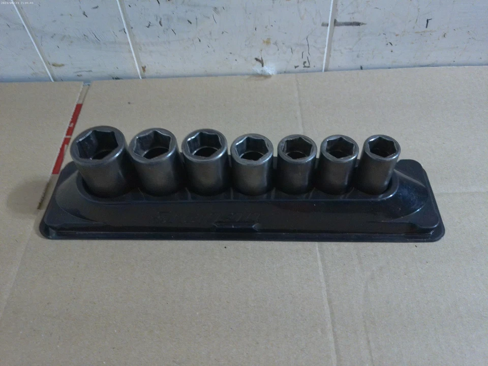 Snap-on Tools 7-Piece 1/2'' Drive Metric 6-PT Semi-Deep Impact Socket Set - Image 1 of 1