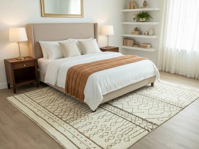 Alfombra turca Oushak de gran tamaño 10,1 x 14,7 pies - Lana sin teñir - Decoración de dormitorio japonesa Foto 1 de 4