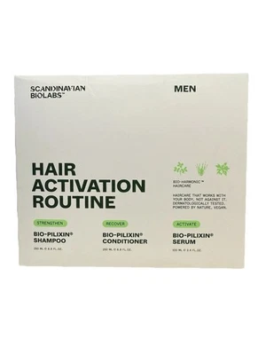 Scandinavian Biolabs Hair Activation Routine Mens Bio-Pilixin - Reduces Shedding