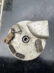 Piastra freno anteriore Triumph Bsa OIF 8 pollici doppia scarpa piombo completa TLS - Foto 1 di 22
