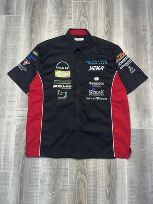 Gamegear Shirt Short Sleeve MAN VEKA Workwear Black Button Men Size XL - Image 1 of 4