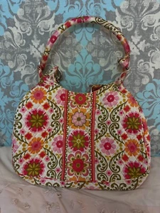 Vera Bradley Eloise Folkloric Floral Kiss Print Handbag - Picture 1 of 3