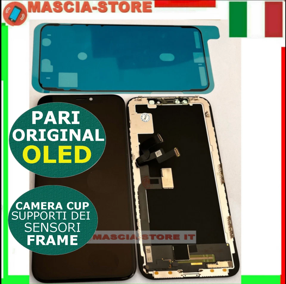 IPHONE X DISPLAY PARI ORIGINALE OLED 3D TOUCH SCREEN VETRO SCHERMO LCD PER APPLE