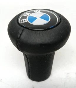 Genuine OEM BMW E10 E12 E21 E23 E24 E32 Manual Leather Shift Knob W/ BMW Logo - Picture 1 of 11