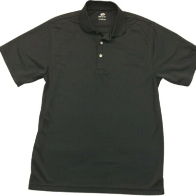 Top Flite Golf Negro Tejido Geométrico S/S Rendimiento Polo Para Hombres M Foto 1 de 4
