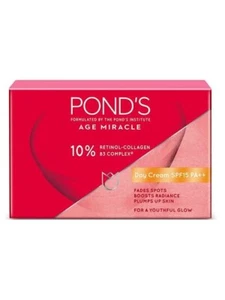 Ponds Age Miracle Anti Aging Day Cream with 10% Retinol-C,B 3 Complex For A Glow - Picture 1 of 8