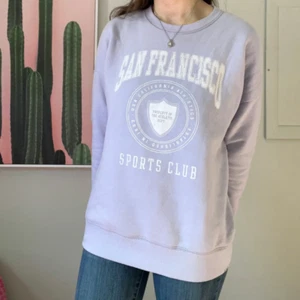 Lilac San Francisco Sports Club Sweatshirt Abercrombie & Fitch Size youth 13/14 - Picture 1 of 1