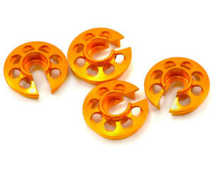 XRAY Aluminum Shock Spring Retaining Collar Set (Orange) (4) [XRA308031-O]