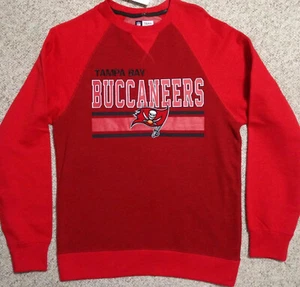¡SUAVE! Nueva Sudadera Para Hombres (Sm) TAMPA BAY BUCCANEERS CREW Bucs Cuello Redondo Roja COSIDA - Imagen 1 de 6