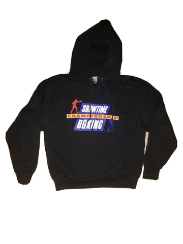 EUC VTG Showtime Championship Boxing Black Hoodie L Fruit of the Loom Made USA Cover