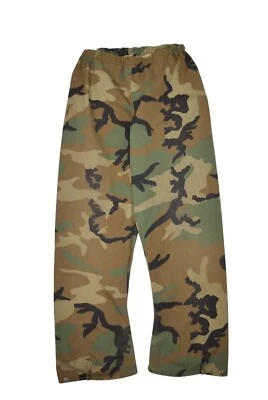 Vintage Cabelas Pants Mens Large Camo Goretex Hunting Shell Woodland Made in USA - Image 1 of 4