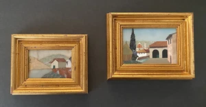 VINTAGE ORIGINAL FRAMED FLORENTINE MOSAIC "PIETRA DURA" ART PIECE LOT ITALY 1981 - Picture 1 of 11