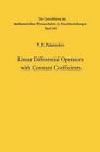 Linear Differential Operators With Constant Coefficients By Victor Pavlovic Pala