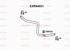 TUBO SCARICO ANTERIORE BM70570 2yr GARANZIA KIT DI MONTAGGIO