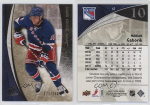 2010-11 SP Game Used Edition Gold /100 Marian Gaborik #65