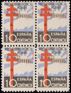 1st and 2nd Centenary. MNH 866(4). 1938. 10 cts multicolor, block of four. - Picture 1 of 1