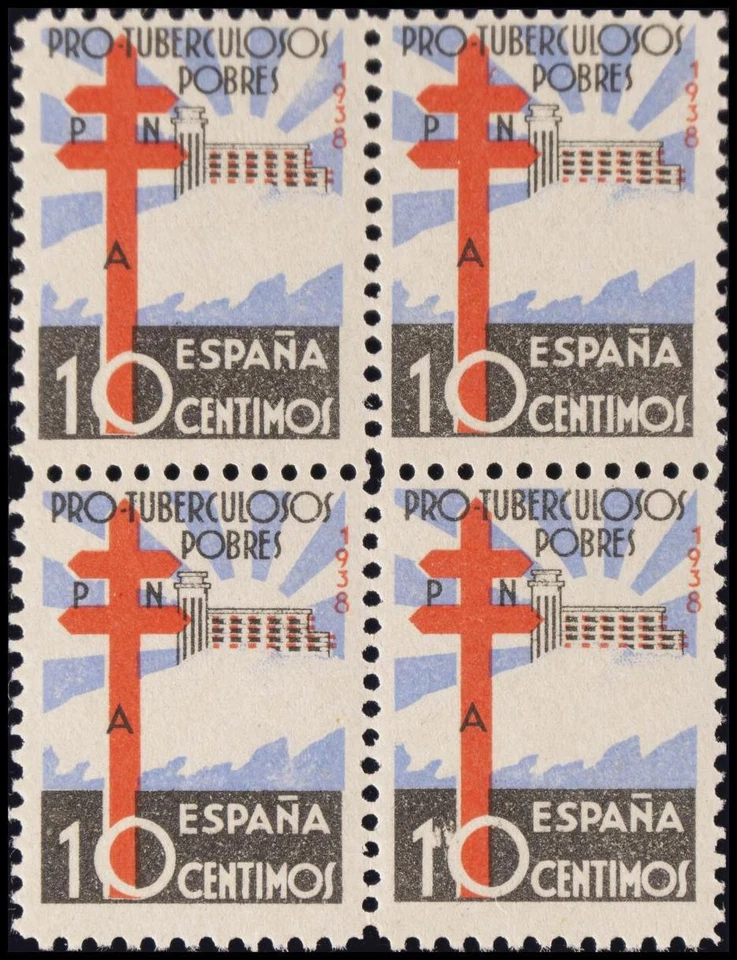 1st and 2nd Centenary. MNH 866(4). 1938. 10 cts multicolor, block of four. - Image 1 of 1