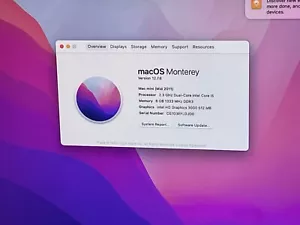 Mac Mini 500GB HDD 8GB MacOS 12 Monterey PLEASE READ - Picture 1 of 6