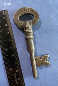 Old Skeleton Key Rare GENUINE Antique Victorian Hospital Asylum MASTER Key - COA - Picture 1 of 3