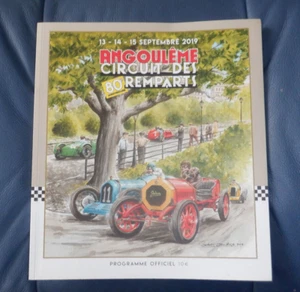 2019 Angouleme Circuit Des Remparts 80th Anniversary Official Programme v.good - Picture 1 of 5