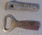 2 Bottle Openers Fort Pitt Special Beer Key Can Walden & Double Lagered Vintage