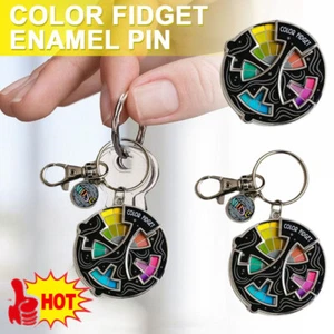 Colorful Anxiety Relief Spin Badge-RelieveAnxiety and Maintain A Good Mood 2025 - Bild 1 von 13