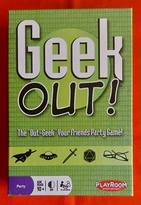 Playroom Entertainment Geek Out! Party Game COMPLETE Token Unused - Picture 1 of 13