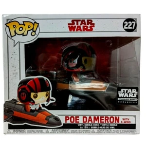 Funko Pop Star Wars Exclusive Poe Dameron With X Wing 227 - Picture 1 of 11