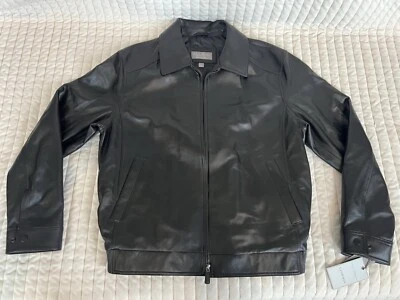 Daniel Cremieux Mens  Lambskin black Full-Zip Leather Coat XL MSRP: $695 - Image 1 of 4