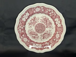 SPODE Archive Collection Regency Series TROPHIES 11" Dinner Plate Cranberry Red - Picture 1 of 22